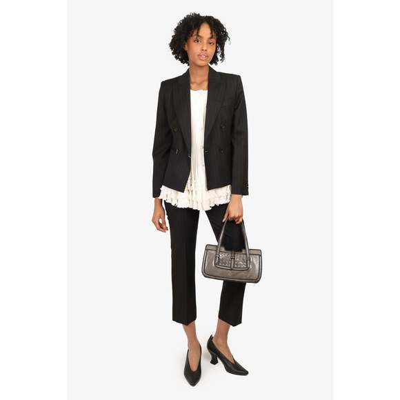 Bottega Veneta Grey Intrecciato Ayers Accordion Bag - Picture 3 of 3